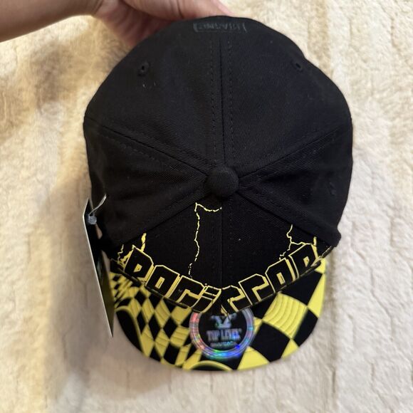 NWT Top Level Racing Car 1992 Flames Graphic Print Snap Back Hat‎ One Size - Picture 15 of 16